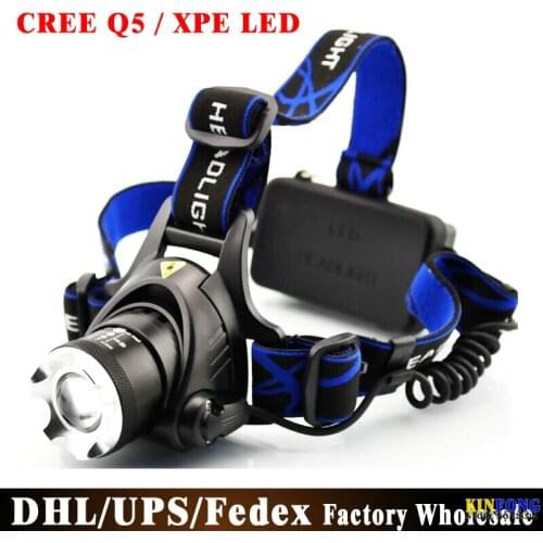 DHL 100PCS Caplights Glare Q5 XPE LED 18650 Rechargeable Batteries Not Included