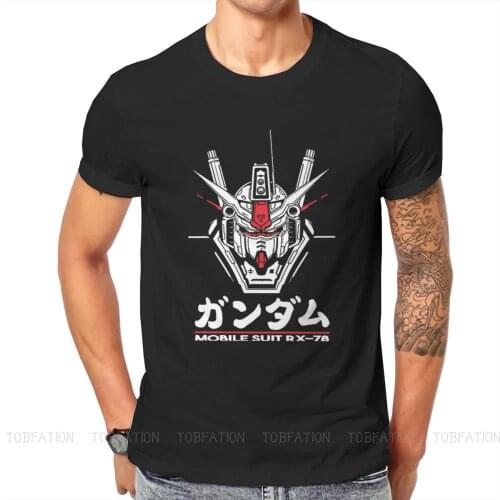 Gundam Series RX-782 T Shirt Vintage Alternative High Quality Tshirt Oversized Crewneck Men Tshirts