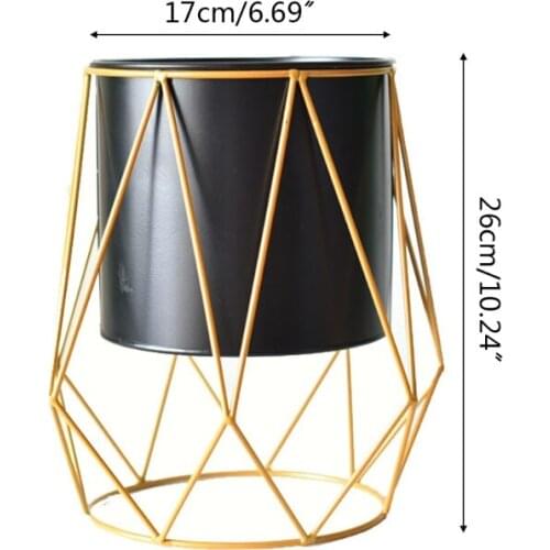 YYSD Nordic Geometric Planter Flower Pot Succulent Plant Container Display Holder Ornaments Desktop Home Office Garden Decor