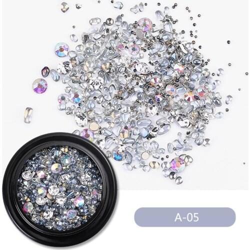 Hot sale 3D Nail Art Decoration Glitter Rhinestone Assorted Women Makeup Nail Art Decals