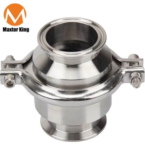 MK OD 51MM 63MM 76MM Sanitary Check Valve 2''2.5"3" Tri Clamp Type Ferrule OD 64mm, Stainless Steel 304, V-iton Gasket
