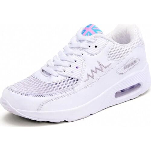 Classic Breathable Mesh Women Sneakers Elasticity Air Cushion Spotrs Shoes Fashion Ladies Outdoor Running Shoes Platform Shoes
