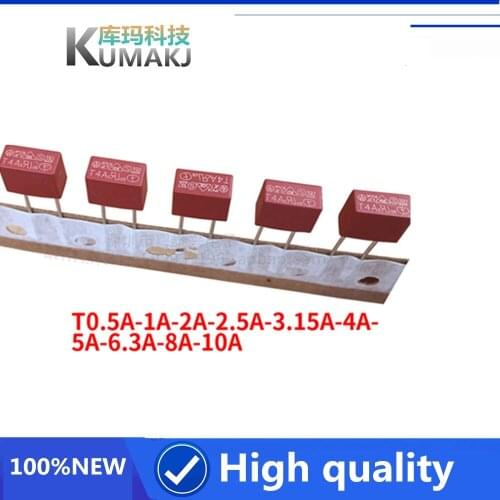 20PCS/lot 392 square fuse 250V fuse slowly broken T1A T2A T3.15A T4A T5A T6.3A T 1A 2A 3.15A 4A 5A 6.3A