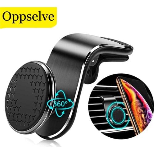 Oppselve 360 Magnetic Universal Car Phone Holder Air Vent Magnet Mount Mobile Phone Stand for iPhone Huawei P30 Pro Lite Samsung