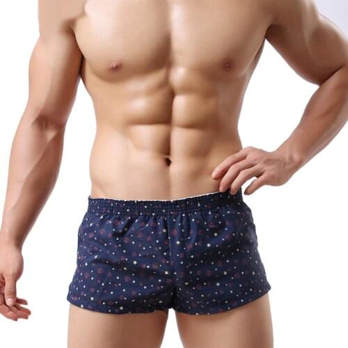 Fashion Star Dots Clover Print Boxers Mens Shorts Home Underpants new