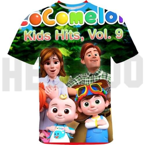New Summer Adult 3D Print Coco Melon T Shirts Boys Girls Anime T-shirts Toddler Tee Tops Kids Cartoon Tshirt Camiseta Streetwear