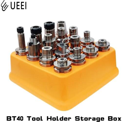 CNC machining center 16-hole BT40 tool holder storage box hard plastic tool holder organizer