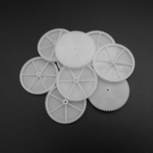 10PCS/LOT 0.5M 80T 2A Plastic Spur Gear 0.5 Modulus T=80 Aperture: 2mm 1.95MM Tight Fitting 80 Teeth 7MMX41MM Gears NEW *FD867