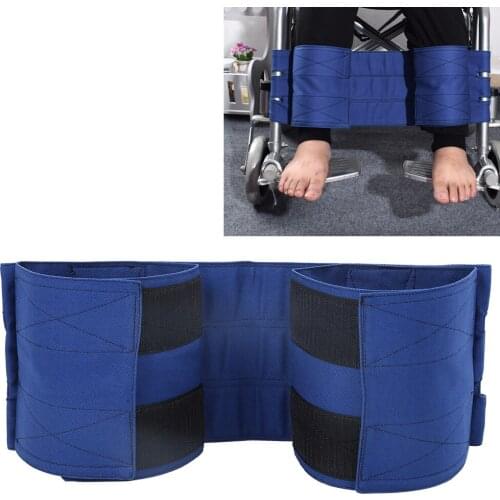 1set Adjustable Wheelchair Leg Strap Pain Relief Wheelchair Footrest Non-Slip Leg Restraint Strap Seat Belt Braces Supports