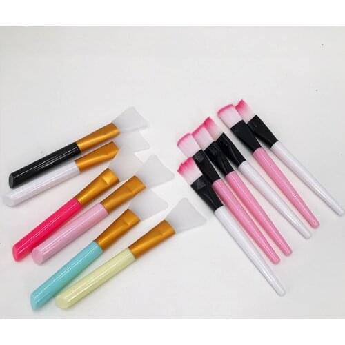 Silicone Face Mask Brush Candy Color Flexible Facial Mud Applicator Body Lotion Cream Mixing Cosmetic Makeup Beauty Brushes