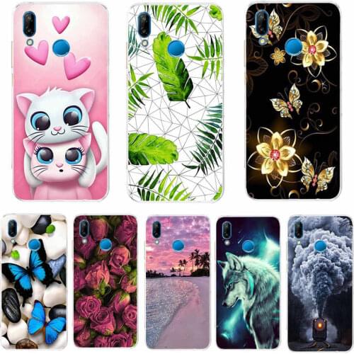 Silicone case for huawei Nova 3 3i case soft TPU Back phone cover for Nova3 nova3i INE-LX2 INE-LX9 funda cover Coque bumper