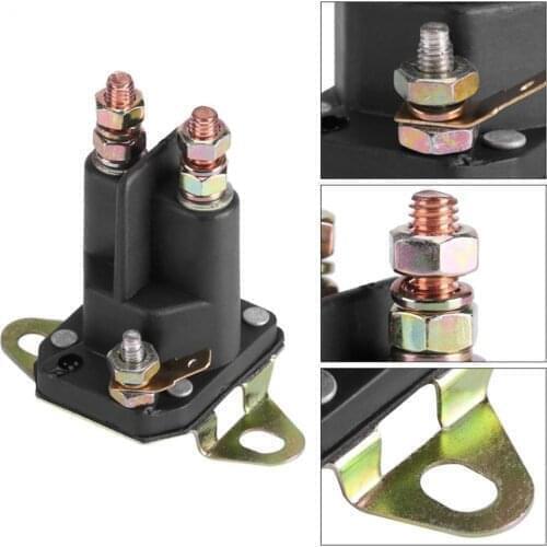 Starter Solenoid Relay Contactor Switch Replacement 12V for Sear Craftsman 109081X Replaces 109946 4 Terminal Mower Lawn Tractor