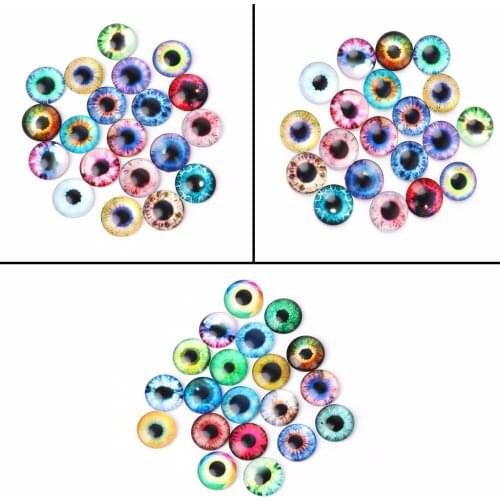 20Pcs Glass Dolls Eye DIY Handcraft Animal Eyes Jewelry Accessories 10/16/20mm