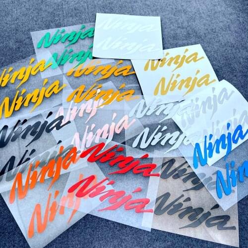 Motorcycle Reflective Car Stickers Decorative Fuel Tank Motor Side Logo Fairing Tail Windshield Multicolor Kawasaki Ninja NINJA