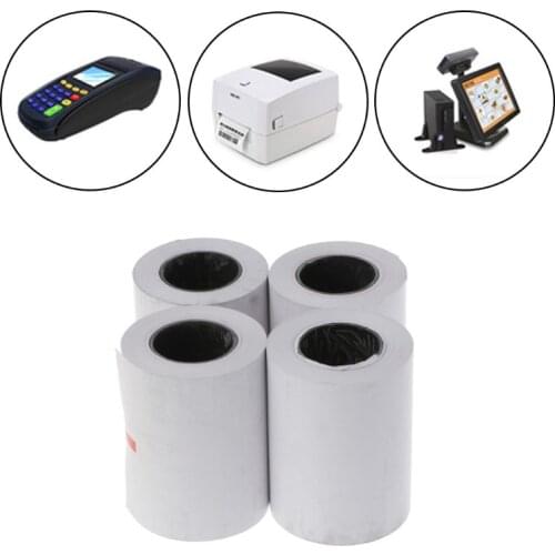 4Pcs Thermal Paper 57x50mm Thermal Receipt Paper POS Cash Register Receipt Roll For 58mm Thermal Printer