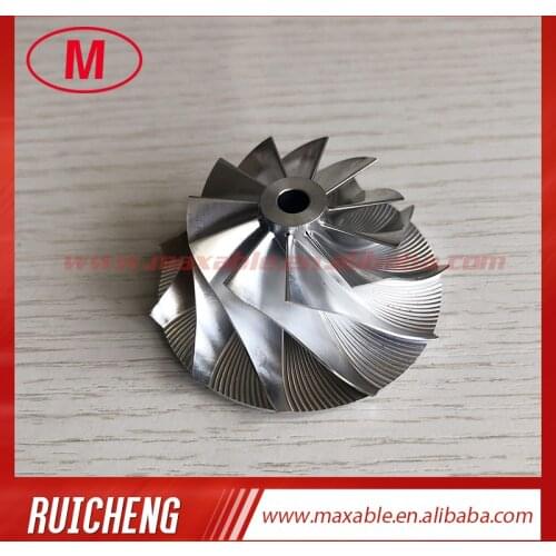 TF035 34.84/51.00mm 11+0 blades high Performance turbo milling/aluminum 2618/billet compressor wheel