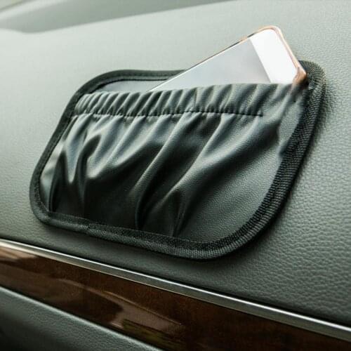Universal Car Storage Bag Paste Multifunctional Organizers Faux Leather Door Stick Pockets Auto Seats Auto Organizer Car Styling