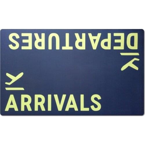 Departures Arrivals Airplane Funny Entrance Custom Doormat Door Mat Machine Washable Rug Non Slip Mat Bathroom Kitchen