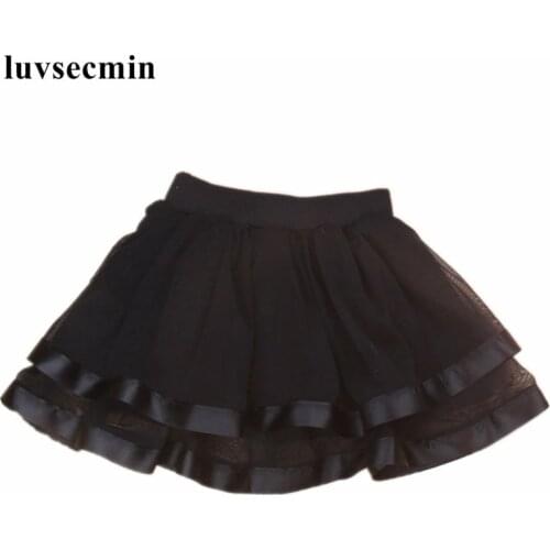 Age 2-14 Years Black 2020 Spring Autumn Summer School Girls Skirts Children Clothes Baby Mesh Tutu Girl Skirt Tutus JW1357