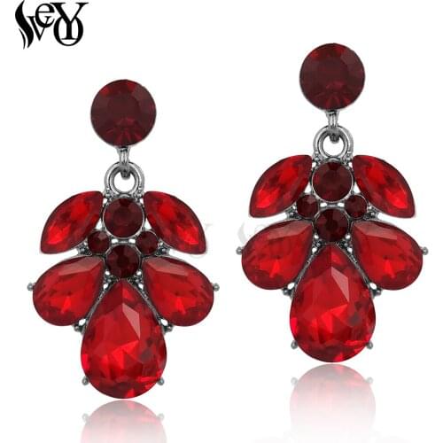 VEYO Crystal Earrings For Women Drop Earrings Elegant Trendy High Quality Brincos Pendientes
