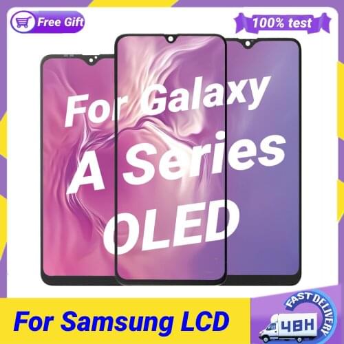 OLED LCD For Samsung Galaxy A10 A20 A30 A40 A50 A70 A80 A90 Display LCD Screen Touch Digitizer Assembly with Frame Repair Parts