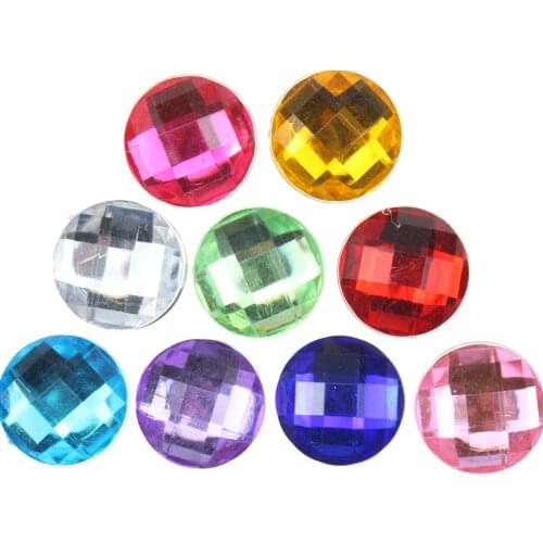 10pcs/lot Mixed Style 18MM Buttons Faceted Crystal Glass Snap Jewelry fit snap bracelets for women