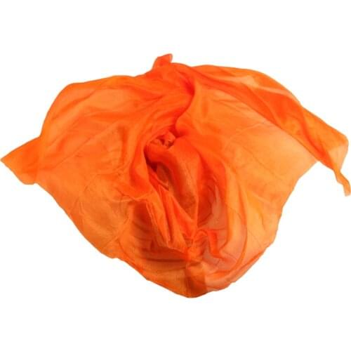 100% real silk belly dance veil, cheap dance veils,tari perut kostum veil wholesale factory price, 250 or 270*114 cm orange