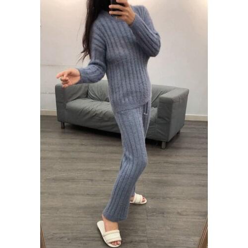 2020 Unicorn Pajamas And Winter Womens Pajamas Set Can Be Worn Outside The Rabbit Plush Loose Comfortable Two-piece Female