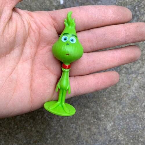 30PCS/lot 7cm American green haired monster DIY decoration of Grinch spirit ornaments