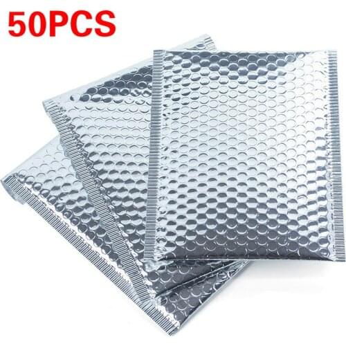 50X 23*29+4cm Sliver Bubble Mailing Envelope Bag Packaging Shipping Bags Bubble Mailers paper Padded Envelopes Gift Holders