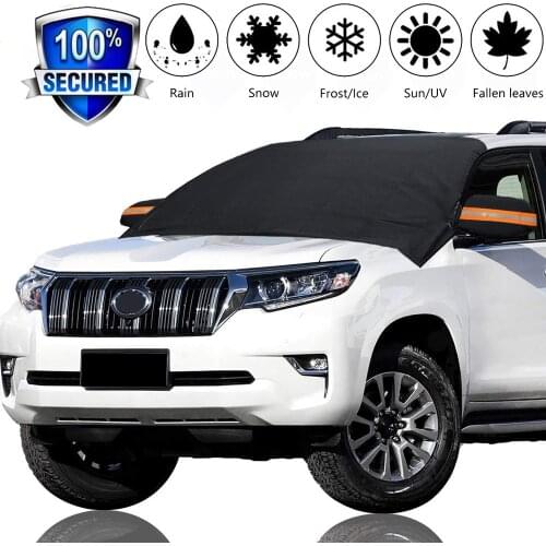 Car Exterior Magnetic Protection Snow Blocked Car Covers Snow Ice Protector Visor Sun Shade Front Rear Windshield Cover Block 4