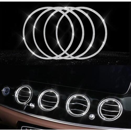 Car styling for Mercedes Benz E Class W213 2017-2018 Air Condition Outlet / side and middle outlet/ rear outlet Cover Trim ring
