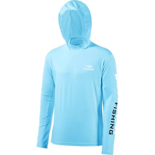 Bassdash Fishing Hoodie For Men Long Sleeve Sun Protection Men’s Fishing Shirts UPF 50