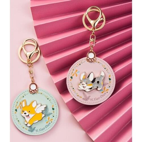 High Quality Dog Tag Pu Keychain Car Keychain for Women Accessories Couple Pendant Charm Llaveros Originalese High end products