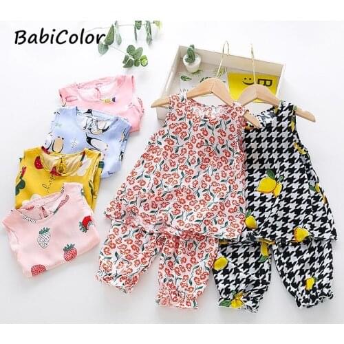 Brand Summer Kids Girls Boys Print Pajamas Short Sleeve sports shorts Set Cartoon Pijamas Sleepwear Toddler Pyjamas Clothing