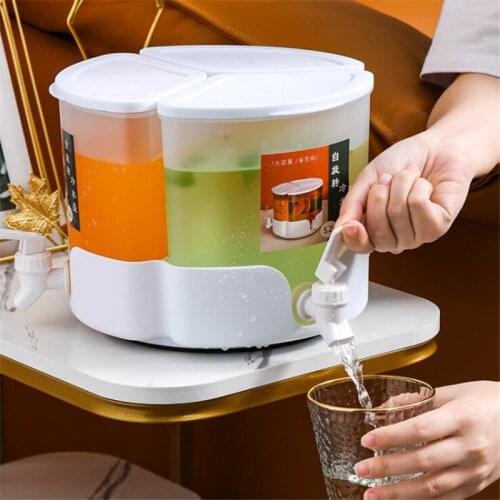 Cold Water Kettle 5.2L Drink Pot Rotating Refrigerator Ice Water Teapot with faucet