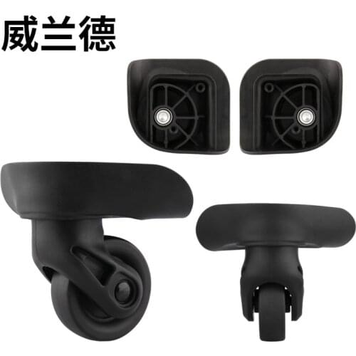 Trolley Luggage Case Wheel Replacement Universal accessories Travel Suitcase Parts repair set ordinary Wheel Replace black Wheel