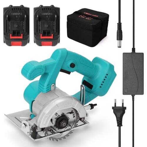 4inch 21V Electric Circular Saw 0-34mm Cutting Depth Lithium Battery Woodworking Tool Wood Board Marble Cutting Machine