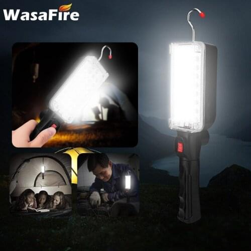 COB LED Work Light Powerful Portable Lantern Spotlight Hook Magnet Camping Lamp 18650 Battery Flashlight Torch Waterproof