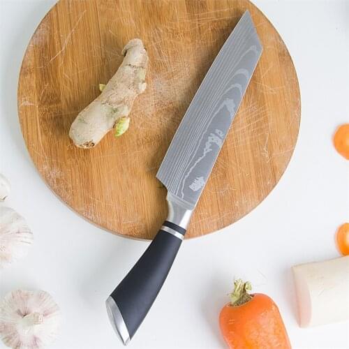 Damascus Pattern Cooking Knife Stainless Steel Sushi Knife Sashimi Knife Butcher Knife Sashimi Knife Beef Knife With Cover