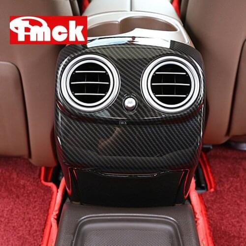 For Mercedes Benz E Class W213 2016-2020 Car Accessories Rear Row Armrest Air Conditioning Outlet Trim Cover Protection Frame