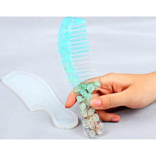 Doreen Box New Silicone Resin Mold For Jewelry Making Comb White DIY Fashion Jewelry Tools