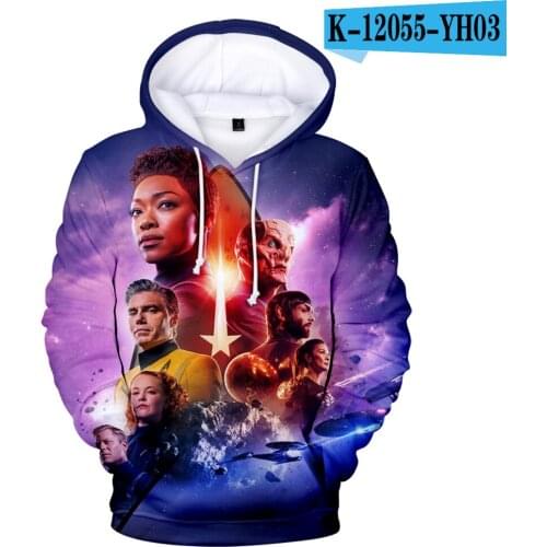 Classic 3D Star trek: discovery season 3 tv series hoodies Fashion print boy / girls casual sweatshirt Men Women Sweatshirts Top
