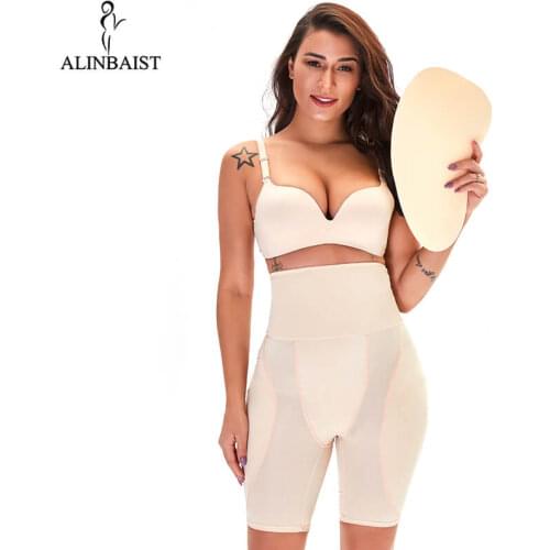 High Waisted Waist Trainer Shapewear Body Tummy Shaper Fake Ass Butt Lifter Booties Hip Pads Enhancer Booty Lifter Thigh Trimmer