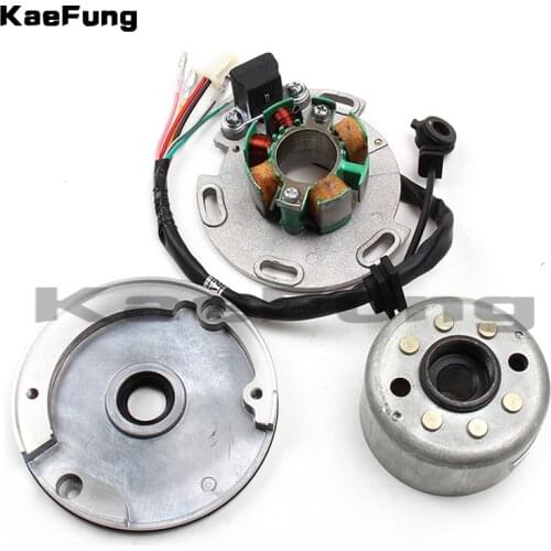 LF Lifan 150cc 8 coil Stator and Magneto Housing for Horizontal Motor Racing Rotor Dirt pit monkey Bike 140
