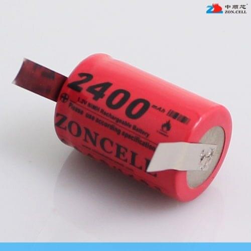 New Hot 1.2V 4/5SC 2400mAh spot welding sheets of foot model of power battery electric shaver tool toy Rechargeable Li-ion Cell