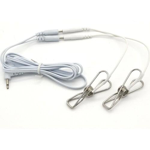 Medical Electro Shock Clitoris Nipple Clamps Sex Products Electric Stimulation Metal Nipple Clips Wire Breast Clips Sex Toys