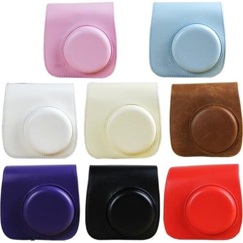 Multicolor PU Leather Camear Bag Case Pouch For FUJIFILM Instax Mini8 8+ Mini 9 Vintage Camera Carry Protector Cover