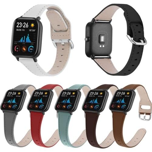 Fashion Lady Genuine Leather Strap For Huami AMAZFIT Stratos/Pace/GTR Bracelet Replacement Bands Casual Adjustable Watch Strap
