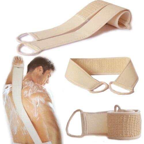 Soft Skin Care Exfoliating Back Strap Bath Shower Body Scrubber Brush Sponge Scrub Body Massage Spa Cleaning Scrubber Brush